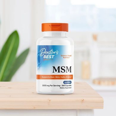 Метилсульфонілметан MSM Doctor's Best MSM With OptiMSM 3000 mg 360 шт - основне фото
