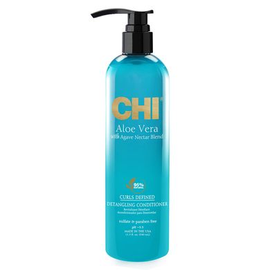 Разглаживающий кондиционер для волос CHI Aloe Vera Curls Defined Detangling Conditioner 340 мл - основное фото