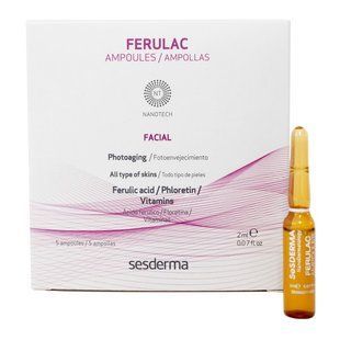 Ампули з феруловою кислотою в ліпосомах Sesderma Liposomal Ferulac Ampoules 5x2 мл - основне фото