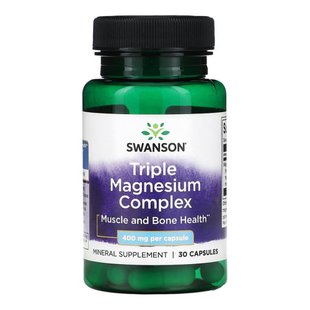 Магній Swanson Triple Magnesium Complex 30 шт - основне фото