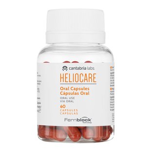 Пищевая добавка для фотозащиты с бета-каротином Cantabria Labs Heliocare Oral Capsules 60 шт - основное фото