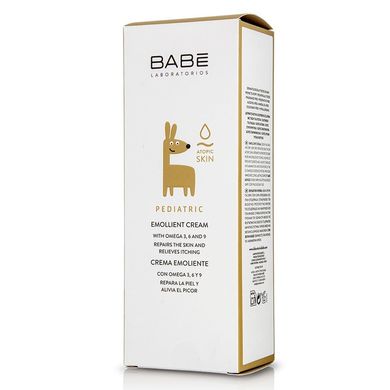 Детский крем-эмолент для сухой и атопичной кожи BABE Laboratorios Pediatric Emollient Cream 200 мл - основное фото