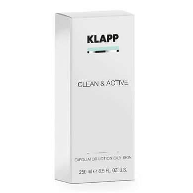 Лосьон-эксфолиатор для жирной кожи Klapp Clean & Active Exfoliator Lotion Oily Skin 250 мл - основное фото