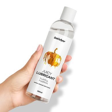 Лубрикант на водной основе с ароматом тыквы Satisfyer Juicy Lubricant Playful Pumpkin 300 мл - основное фото