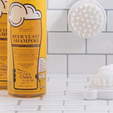 Шампунь з пивними дріжджами для зміцнення та відновлення волосся BENTON Beer Yeast Shampoо 500 мл - основне фото
