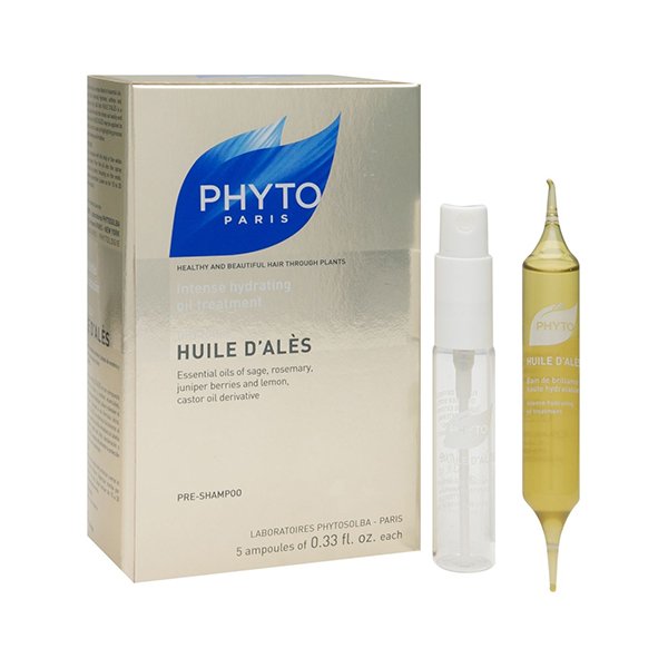 Увлажняющее масло для волос PHYTO Huile D'Ales Intense Hydrating Pre-Shampoo Oil Treatment 5x10 мл - основное фото