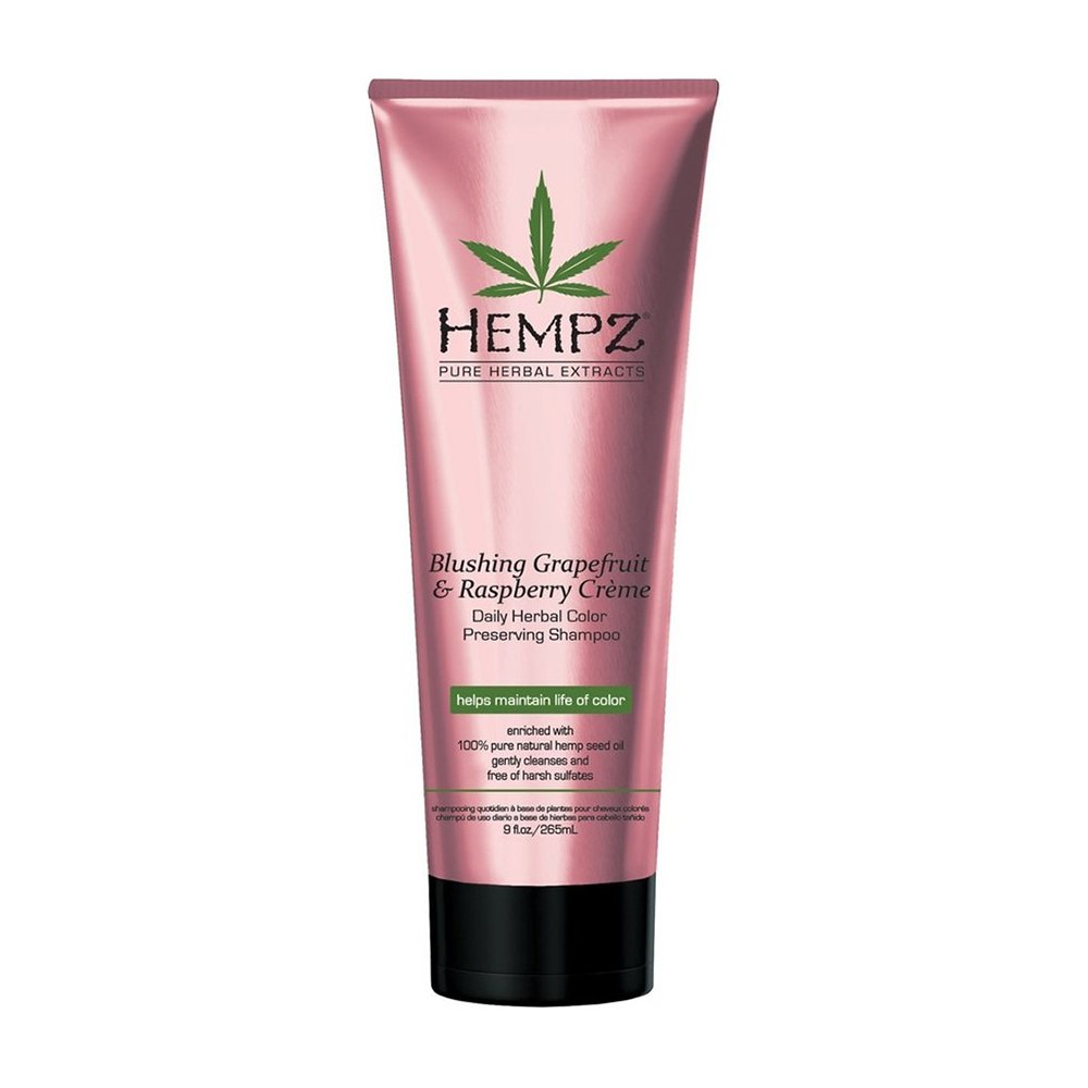 Шампунь для сохранения цвета и блеска окрашенных волос HEMPZ Daily Hair Care Blushing Grapefruit & Raspberry Creme Shampoo 265 мл - основное фото