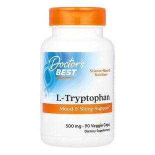 L-триптофан Doctor's Best L-Tryptophan 500 mg 90 шт - основне фото