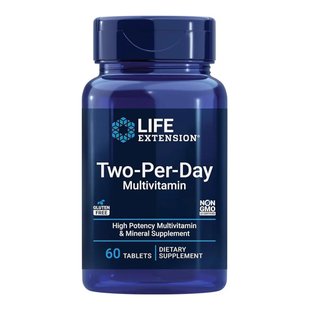 Мультивитамины в капсулах Life Extension Two-Per-Day Multivitamin 60 шт - основное фото