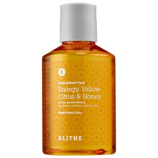 Осветляющая сплэш-маска с экстрактом цитрусовых и мёда BLITHE Patting Splash Mask Energy Yellow Citrus & Honey 150 мл - основное фото