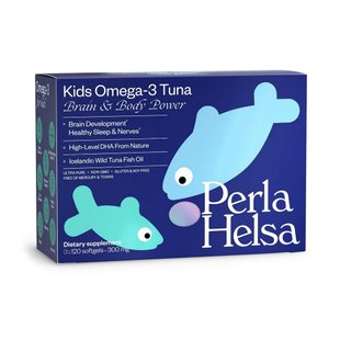 Омега-3 для детей с формулой ДГК Perla Helsa Kids Omega-3 with DHA formula 120 шт - основное фото