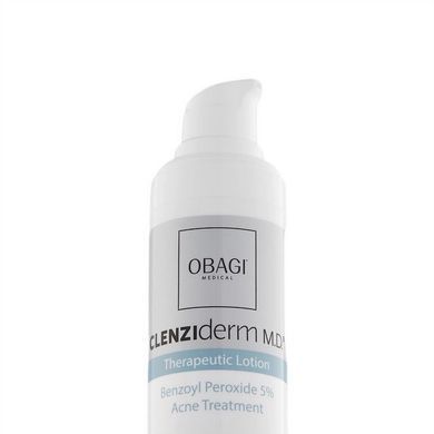 Легка емульсія з бензоїлом пероксидом 5% Obagi CLENZIderm MD Therapeutic Lotion 5% BPO 47 мл - основне фото