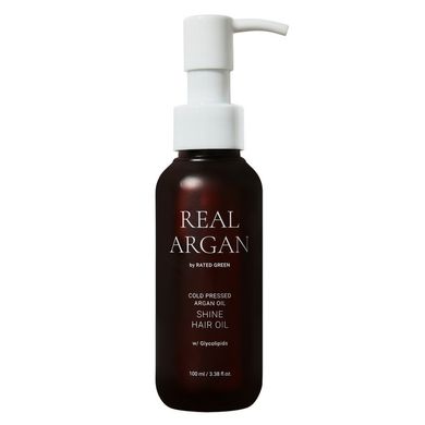 Арганова олія для волосся Rated Green Real Argan Cold Pressed Argan Oil Hair Shine Oil 100 мл - основне фото