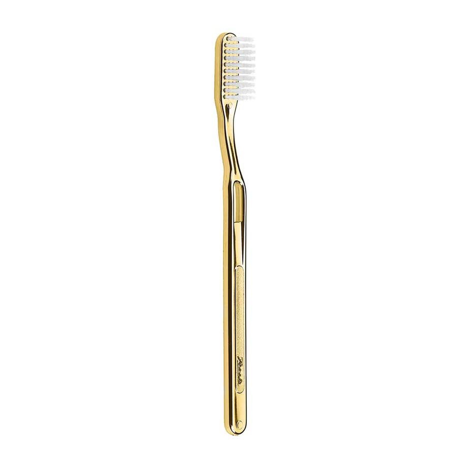 Золотая зубная щётка средней жёсткости Janeke Toothbrush AUSP 50/12 - основное фото