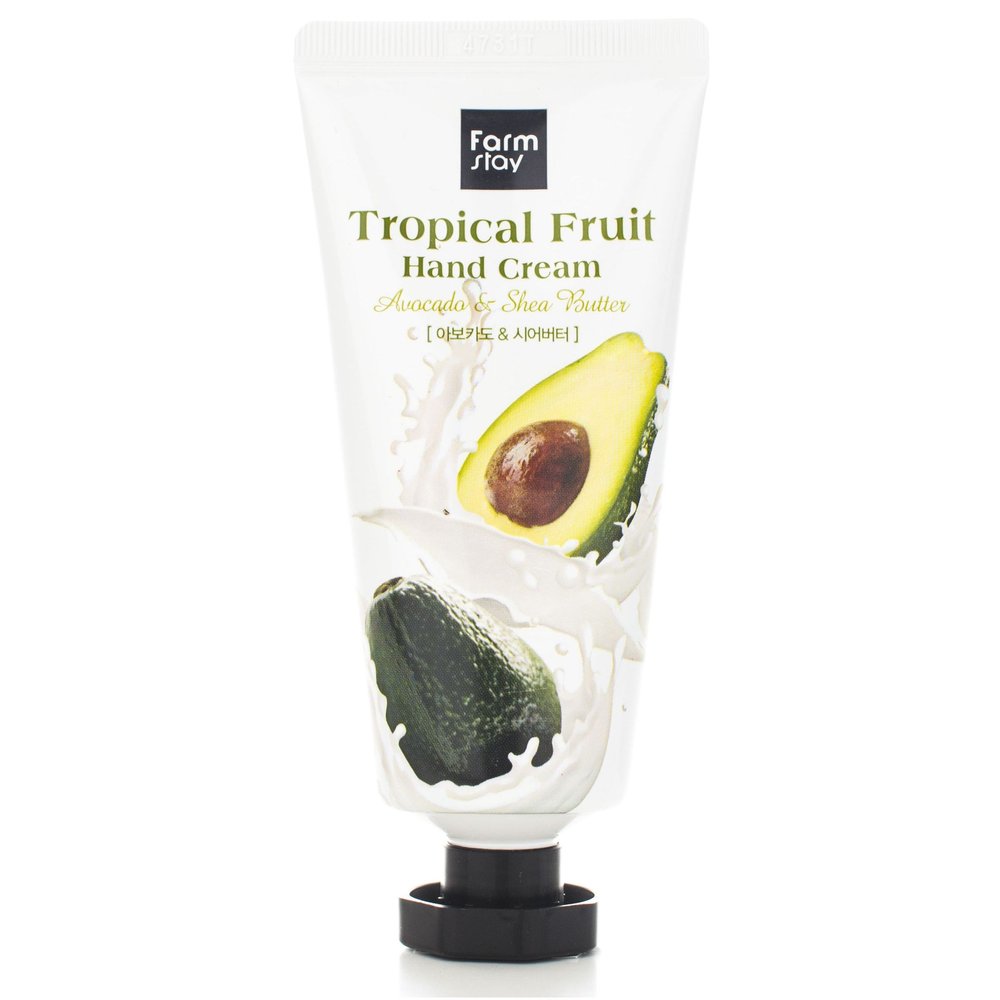 Крем для рук з маслом авокадо та маслом ши Farmstay Tropical Fruit Hand Cream Avocado & Shea Butter 50 мл - основне фото