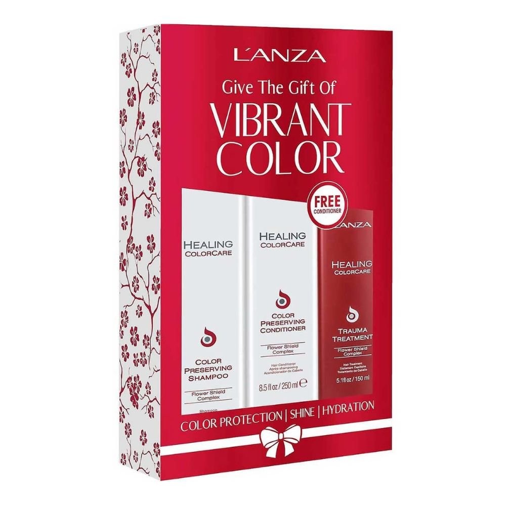 Набор для ухода за окрашенными волосами L'anza Healing ColorCare Holiday Trio Box - основное фото