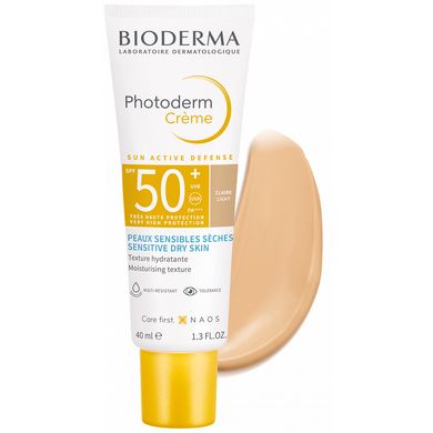 Сонцезахисний крем зі світлим відтінком Bioderma Photoderm Tinted Cream SPF 50+ Light 40 мл - основне фото