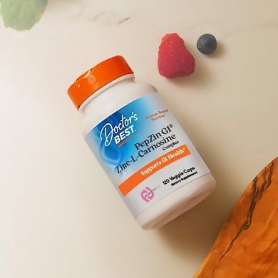 Комплекс цинка и L-карнозина Doctor's Best PepZin GI Zinc-L-Carnosine Complex 120 шт - основное фото