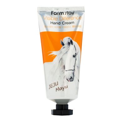 Крем для рук с лошадиным жиром FarmStay Visible Difference Hand Cream Jeju Mayu 100 г - основное фото