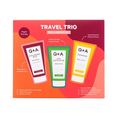 Подарочный тревел-набор для ухода за телом Q+A Travel Trio Bodycare Gift Set - основное фото