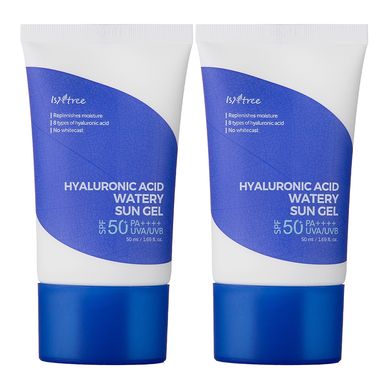 Солнцезащитный увлажняющий гель Isntree Hyaluronic Acid Watery Sun Gel SPF 50+ PA++++ 2x50 мл - основное фото