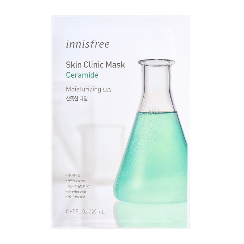 Заспокійлива тканинна маска із бета-глюканом Innisfree Skin Clinic Mask Beta Glucan 20 мл - основне фото