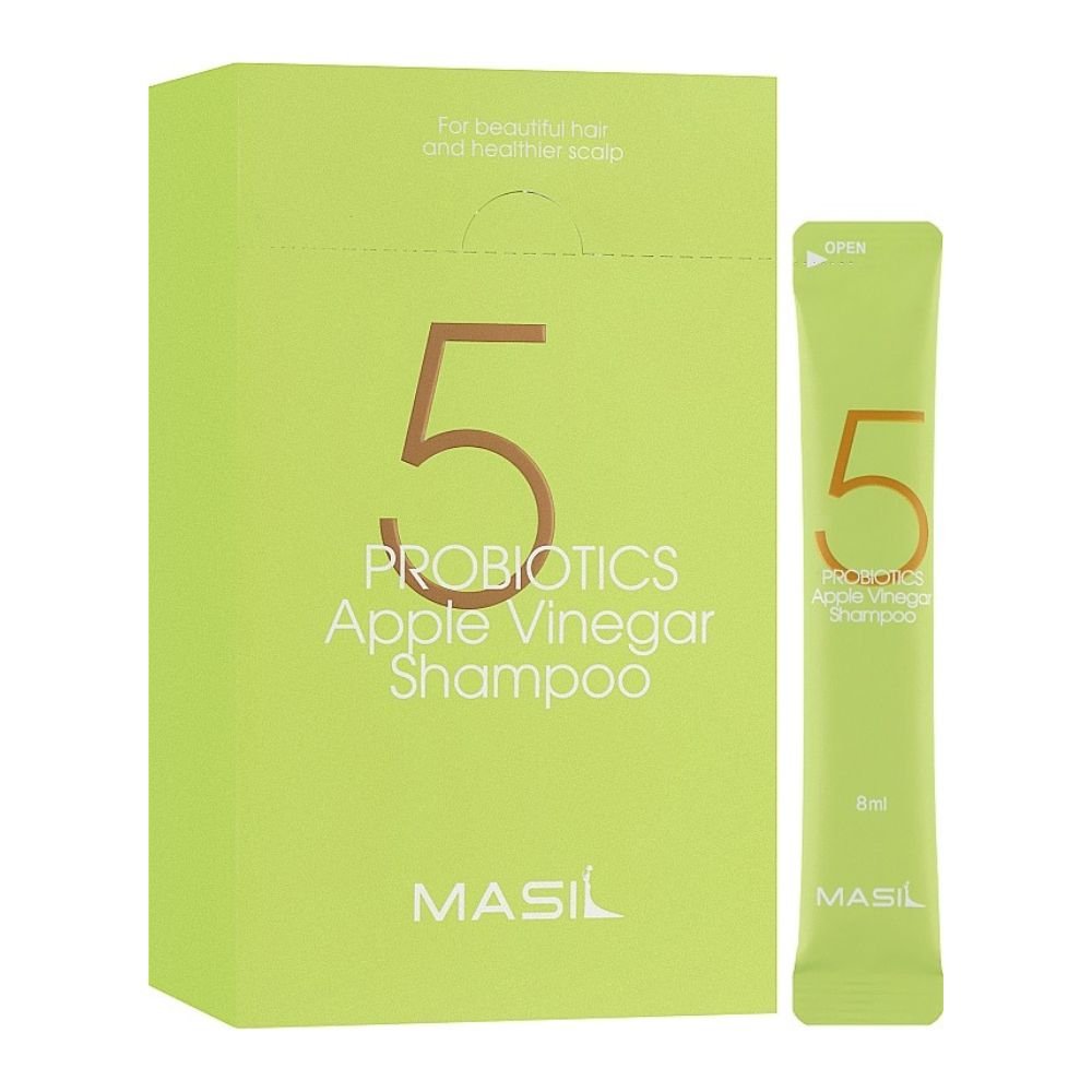 Шампунь для баланса pH кожи головы Masil 5 Probiotics Apple Vinegar Shampoo 20х8 мл - основное фото