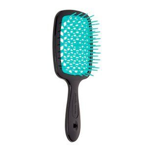 Чорно-бірюзова прямокутна щітка для волосся Janeke Superbrush The Original 71SP226TFF - основне фото