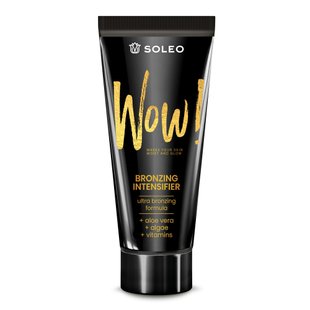 Лосьйон для засмаги в солярії SOLEO Black and Gold Wow Bronzing Intensifier 150 мл - основне фото