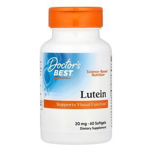 Лютеїн Doctor's Best Lutein From OptiLut 20 mg 120 шт - основне фото