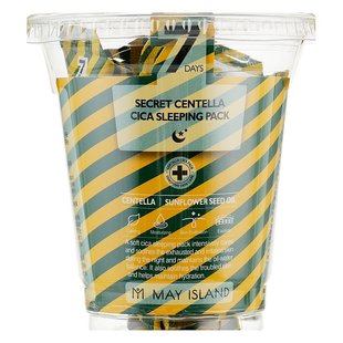 Ночная маска с центеллой May Island 7 Days Secret Centella Cica Sleeping Pack 12x5 мл - основное фото