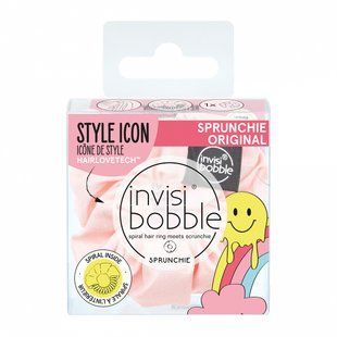 Светло-розовая резинка для волос Invisibobble SPRUNCHIE Retro Dreamin Paint No Mountain High - основное фото