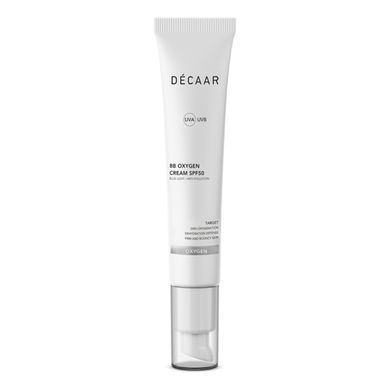 Кисневий сонцезахисний ВВ-крем з перфтордекаліном DECAAR BB Oxygen Cream SPF 50 50 мл - основне фото