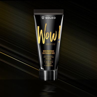 Лосьйон для засмаги в солярії SOLEO Black and Gold Wow Bronzing Intensifier 150 мл - основне фото