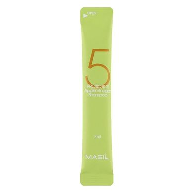 Шампунь для балансу pH шкіри голови Masil 5 Probiotics Apple Vinegar Shampoo 20х8 мл - основне фото