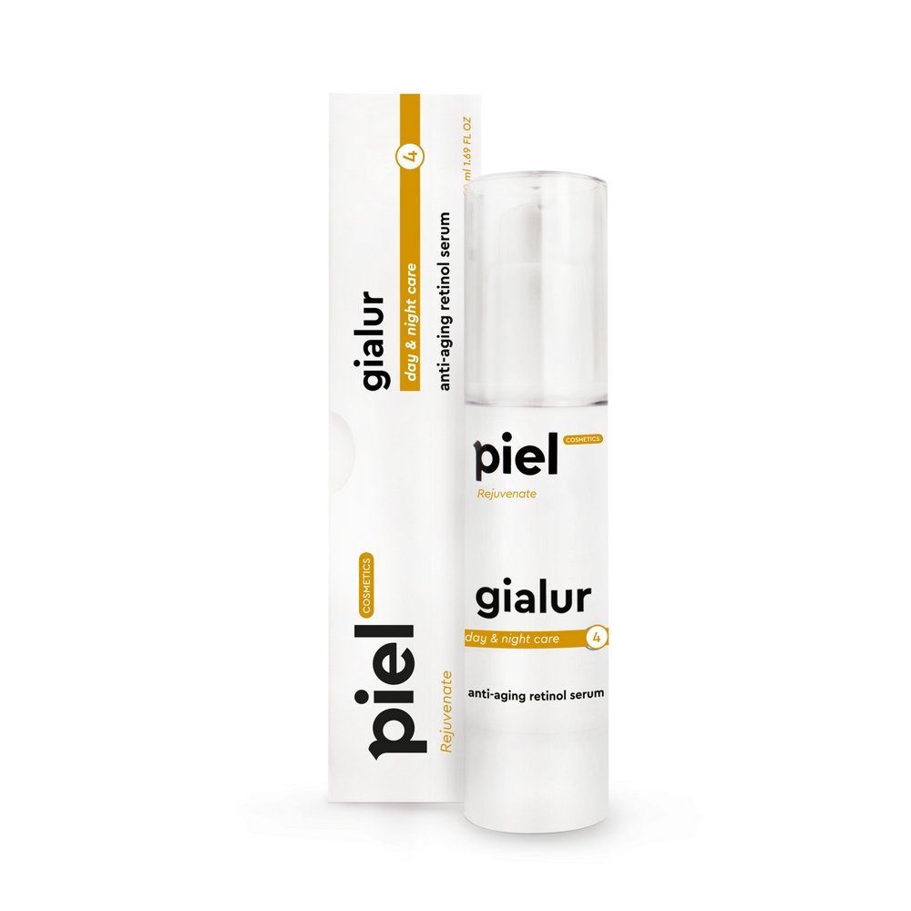 Омолаживающая сыворотка с эластином, коллагеном и ретинолом Piel Cosmetics Rejuvenate Gialur Anti-Aging Retinol Serum 50 мл - основное фото