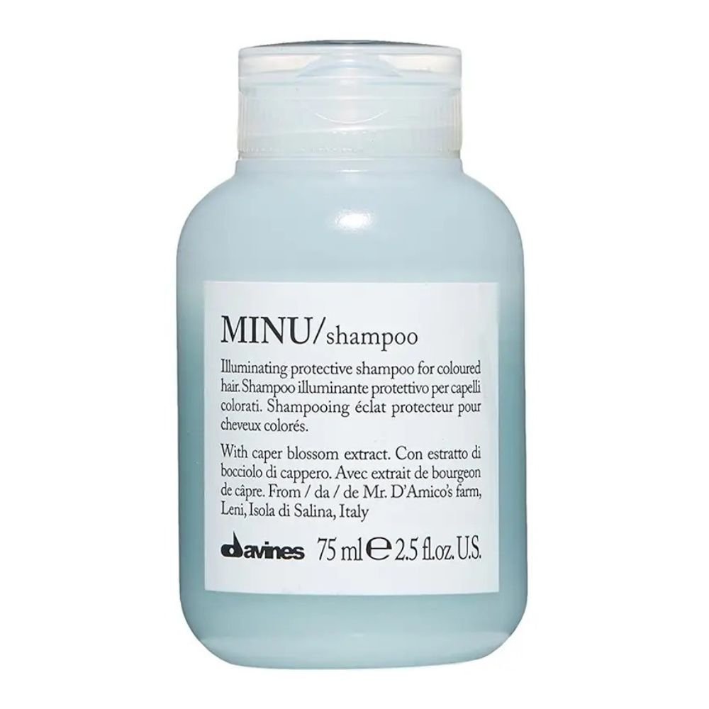 Шампунь для блеска и сохранения цвета волос Davines Essential Haircare MINU Shampoo 75 мл - основное фото