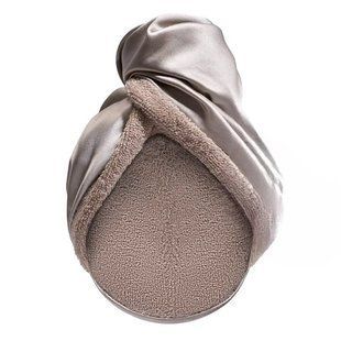 Двухсторонее полотенце-тюрбан для деликатной сушки волос Mon Mou Hair Turban Taupe - основное фото