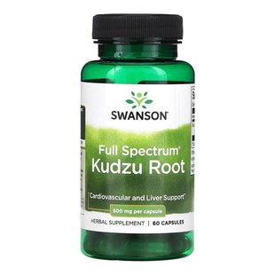 Добавка для серця та печінки Swanson Full Spectrum Kudzu Root 500 мг 60 шт - основне фото