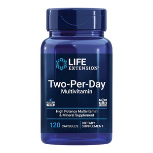 Комплекс мультивитаминов и микроэлементов в таблетках Life Extension Two-Per-Day Multivitamin 120 шт - основное фото