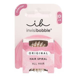 Набор из трёх бронзовых резинок для волос Invisibobble ORIGINAL Bronze Me Pretty Bronze - основное фото