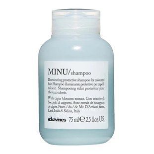 Шампунь для блеска и сохранения цвета волос Davines Essential Haircare MINU Shampoo 75 мл - основное фото