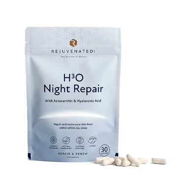 Активні капсули для нічного відновлення та зволоження шкіри Rejuvenated H3O Night Repair 30 капсул - основне фото