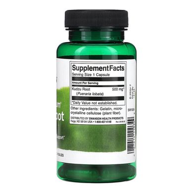 Добавка для сердца и печени Swanson Full Spectrum Kudzu Root 500 mg 60 шт - основное фото