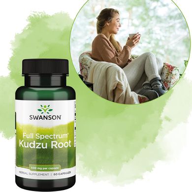 Добавка для сердца и печени Swanson Full Spectrum Kudzu Root 500 mg 60 шт - основное фото