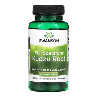 Добавка для сердца и печени Swanson Full Spectrum Kudzu Root 500 mg 60 шт - основное фото