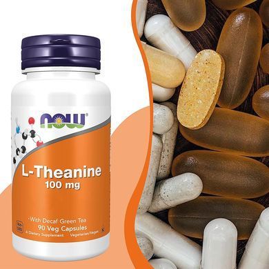 L-тианин Now Foods L-Theanine 100 mg 90 шт - основное фото