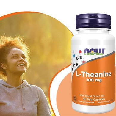 L-тианин Now Foods L-Theanine 100 mg 90 шт - основное фото