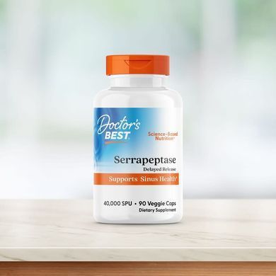 Серрапептаза Doctor's Best Serrapeptase 40000 SPU 90 шт - основное фото
