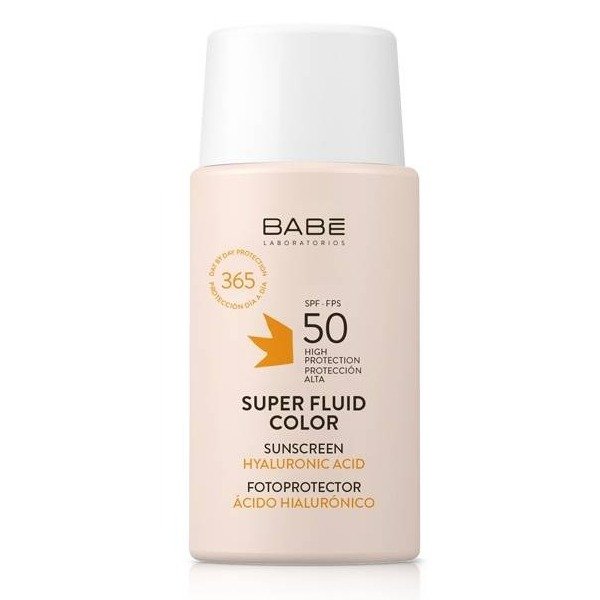 Солнцезащитный флюид с тоном для всех типов кожи BABE Laboratorios Sun Protection Super Fluid Color SPF 50 50 мл - основное фото